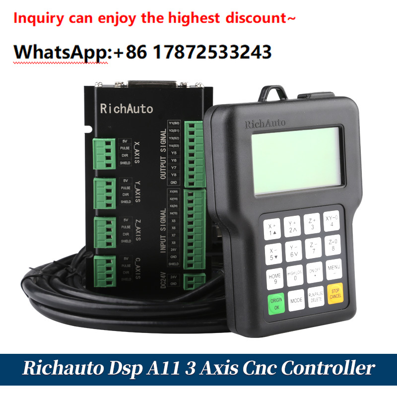 Dsp A11 Richauto 3축 CNC 라우터 원격 - Richauto A11 Dsp Controller 3 Axis 리뷰 및 가격