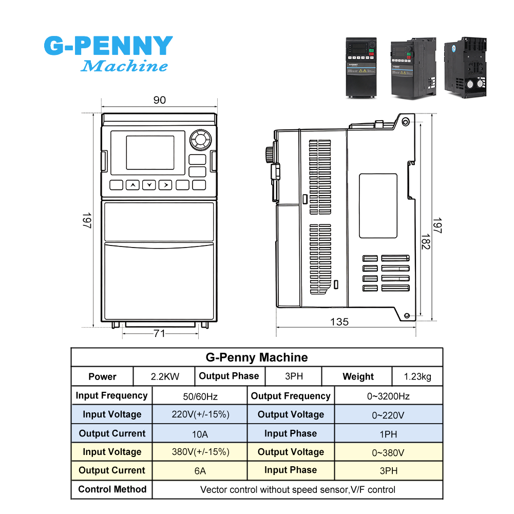G-Penny 2.2kw ER20 수냉식 스핀들 키트  - 2.2Kw Water Cooled Spindle Kit Vfd 리뷰 및 가격