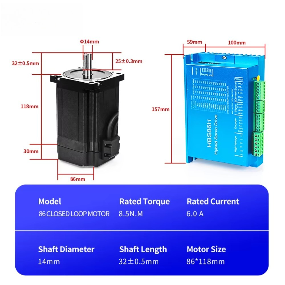 NEMA 34 클로즈드 루프 하이브리드 서보 키트 |  - Hybrid Servo Driver Nema 34 8.5Nm 리뷰 및 가격